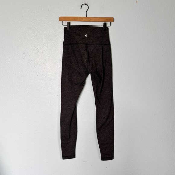 Lululemon Wunder Under Variagated Knit Luon Heathered Black 4 - Picture 4 of 5